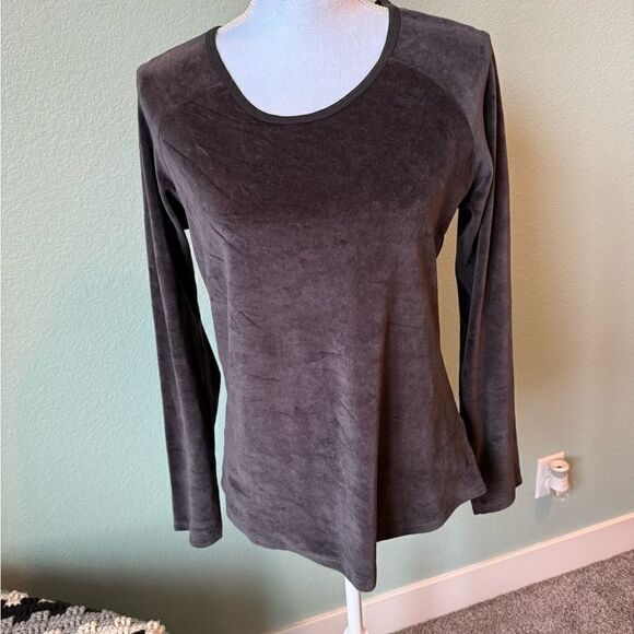 Indigenous Soft Fleece 100% Cotton Long Sleeve Warm Top Gray Size Small - Picture 1 of 8